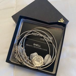 Alex & Ani Silver Bracelets set of 5